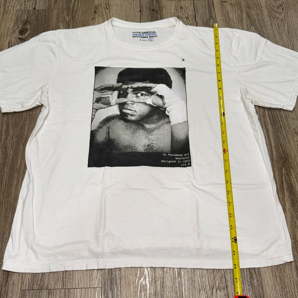HYPE NOTHING Men's Muhammad Ali Tee Shirt Size XL